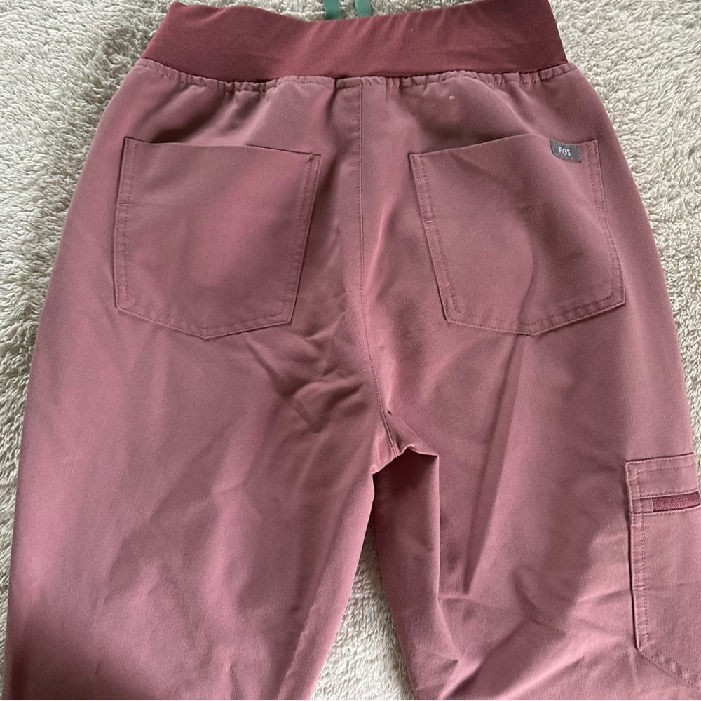 FIGS Zamora Scrub Jogger Pants in Mineral Mauve Pink sz XS Petite - Picture 7 of 11